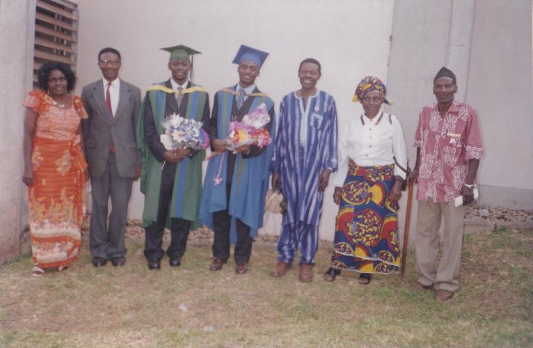 Papa and Mami in Presbyterian church Njembeng